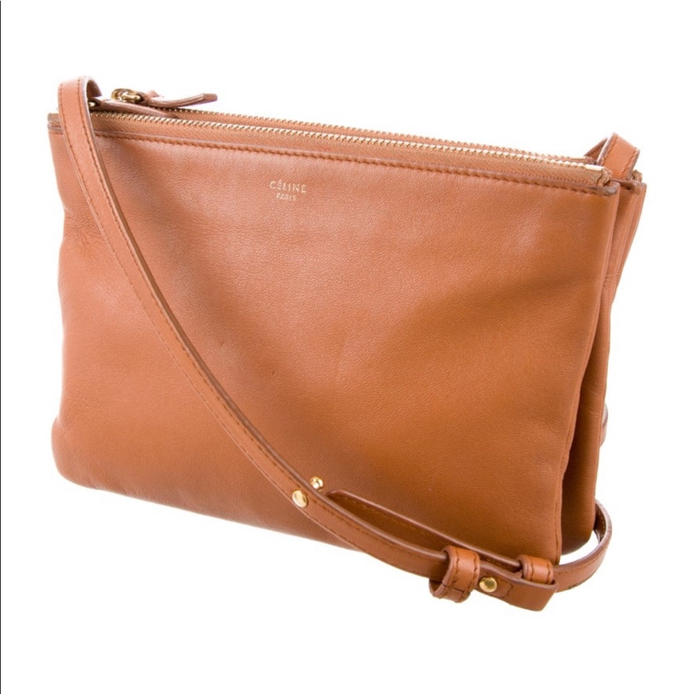 Authentic Celine Small Trio Crossbody Bag